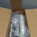 PopWise Raised Toilet Seat with Handles, 500 lb Anti-Wobble Frame, Easy to Install Toilet Seat Risers for Senior, Pregnant, Post-Surgery, Adjustable Height & Width Toilet Seat Riser, Fits Most Toilets (Light Gray)