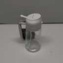 TrendPlain 16oz/470ml Glass Olive Oil Sprayer for Cooking – 2 in 1 Olive Oil Dispenser Bottle for Kitchen Gadgets and Air Fryer Accessories, Salad, BBQ - Ash