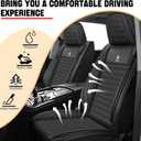 Car Seat Cover Fit for Toyota Camry 2000-2026 Full Coverage Nappa Faux Leather Car Seat Protector, Fashion Anti-Slip Waterproof Easy to Install, Auto Interior Accessories(Full Set,Black&Black)