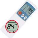 Universal Remote Control for Mitsubishi Msz-Ge09na Msz-Ge12na Msz-Ge15na Msz-Ge18na Msz-Ge24na Msy-Ge09na A/C Air Conditioner Display in Fahrenheit