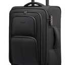 LOVEVOOK Carry On Luggage 22x14x9 Airline Approved, 22 Inch Softside Suitcases with Spinner Wheels, Lightweight Carry-on Suitcase with TSA Lock for Women Men, Large Luggage for Travel Business Trip