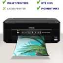 100 Sheets Matte Photo Paper 8.5x11, Goefun 200GSM/54LB Inkjet Printer Paper for Dye Ink and Pigment Ink