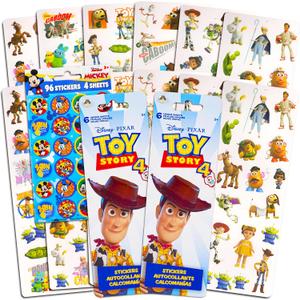 Toy Story Stickers Party Favors Pack - Bundle Includes 240 Toy Story Stickers with Bonus Mickey Mouse Stickers (12 Sticker Sheets, Toy Story Party Supplies)