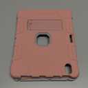 Rantice iPad Air Case 11-inch M2 (2024) /iPad Air 5th/4th Gen 10.9", Shockproof Rugged Case with Kickstand & Pencil Holder, Drop Protection, Compatible with iPadAir 6th/5th/4th Gen, Rosegold+Grey