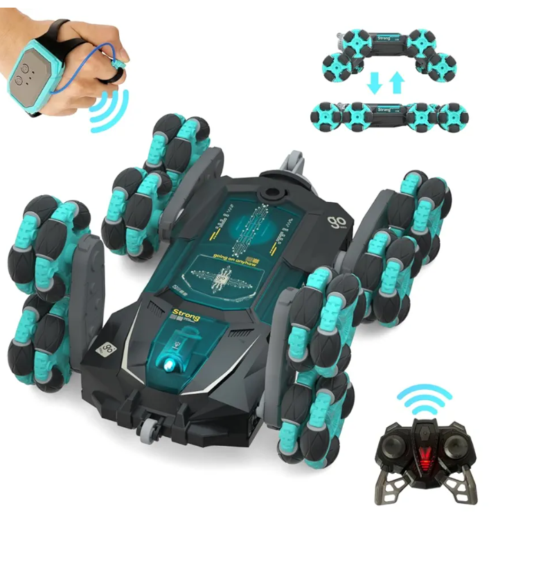 Coplus 8WD Gesture Sensing Stunt Rc Cars, Toys for Age 8-13 Hand Remote Control Climbing Car, Toy for Kids 9 10 11 12 Year Old Christmas Birthday Coolest Best Gift Ideas for Boys (Black)