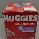 Huggies Size 5 Diapers, Little Movers Baby Diapers, Size 5 (27+ lbs), 132 Count (2 Packs of 66)