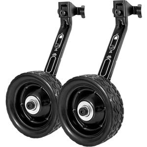 MOSHAY Roll Over Image to Zoom in Bicycle Training Wheels Fits 16 18 20 22 24 inch Variable Bike (black2)