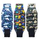 Langsprit Male Belly Bands for Dogs (Pack of 3) - Dog Diapers Male - High Absorbing Dog Wraps Washable - Reusable Small Doggy Doggie Puppy Dog Diapers (Medium,Waist:14-16.5 inches)