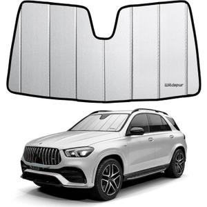 Custom Fit 2020-2026 GLE Windshield Sun Shade for Mercedes-Benz GLE/GLS SUV 2020 2021 2022 2023 2024 2025 2026 - Upgraded 6-Layer with Triple Laminate Core Front Window Shade with Storage Bag