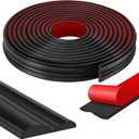 moonoom 20 Ft x 1.6'' Wall Decoration Molding Trim, Black Self-Adhesive 3D Chair Rail Panel Molding, Flexible DIY Wall Trim for Mirror, Window Frame and Home Decoration