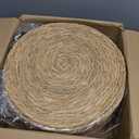 13 Inch Placemats Set of 24, Boho Round Woven Place Mats for Dining Table Decor, Rustic Jute Chargers for Dinner Plates, Outdoor Patio, Farmhouse Wedding, Water Hyacinth Wicker Rattan Braided Placemat