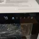 Hermitlux Countertop Dishwasher, 7 Washing Programs Portable Mini Dishwasher with 5-Liter Built-in Water Tank for Apartments & RVs, LED Light, Glass Door, No Hookup Needed