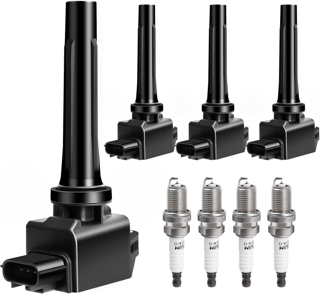 Ignition Coil Pack Spark Plugs Kit fit for Mazda CX-5 CX5 CX-3, Mazda 3, 6, MX-5 Miata (L4 2.0L 2.5L), 2012 2013 2014 2015 2016 2017 2018 2019 2020 2021 2022, UF656 Set of 6