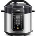 COMFEE’ Pressure Cooker 6 Quart with 13 Cooking Functions, Olla de Presion Non-Stick Pot Yogurt Maker Rice Cooker Slow Cooker Sauté Steamer, Healthy Ceramic Inner Pot