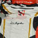 RoseSeek Women's Jersey Shirts Graphic Color Block Racing T Shirt Short Sleeve Crewneck Preppy Tee Tops Vintage Y2K Clothes XL Two-pieces