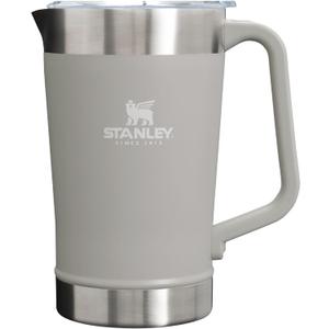 Stanley Stay-Chill Pitcher 64 oz | Cold Water, Beer, and Drink Pitcher with Lid | Large Capacity Durable Beverage Container with Handle | Insulated Stainless Steel | BPA-Free | Ash