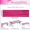 12 Pack Hot Pink Cheesecloth Table Runner 10FT Boho Cheese Cloths Gauze Fabric Table Runners 120 Inch Rustic Sheer for Summer Wedding Birthday Party Baby Shower Holiday Home
