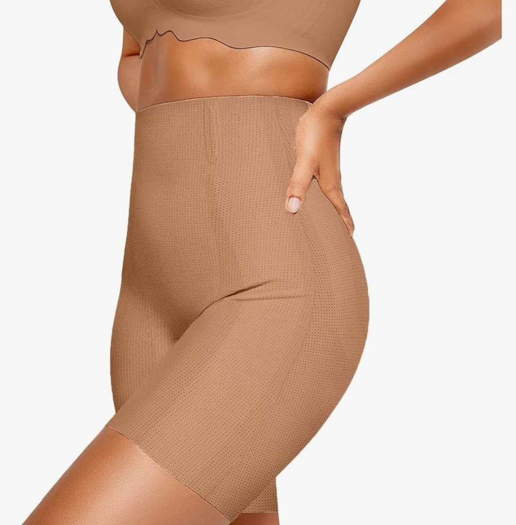 Vertvie Tummy Control Shapewear Shorts for Women Butt Lifting Body Shaper Shorts High Waisted Seamless Girdles Under Dress, 3XL