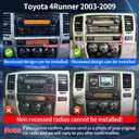 Car Radio for Toyota 4Runner 2003-2009 Radio Stereo CarPlay Android Auto Upgrade 8Core 4+32 10.1 Inch QLED Screen FM/AM SWC Bluetooth 5.0 GPS Navigation AHD Backup Camera Support JBL
