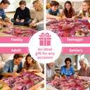 2 x 500 Piece Puzzle for Adults Donuts Dessert Jigsaw Puzzle 500 Pieces for Adults Interlock Perfectly Letter on Back No Dust, Home Decor Birthday Party Gift Toy for Men Women Elders Seniors