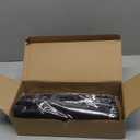 MelonArt Thank You Bags for Small Business, 200 Pcs Black Plastic Retail Bags Merchandise Bags with Handles Bulk Large Reusable Shopping Boutique Bags 8x12 and 12x15 for Stores Clothes Supplies (Black)