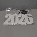 Vercraft Graduation Guest Book 2026 Wood Grad Sign Signature Board Party Decorations 2026 Graduation Photo Booth Prop for Grad Party Decor(White,Style 2)