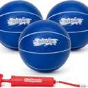 GoSports Swimming Pool Basketballs 3 Pack - Red or Blue - Great for Floating Water Basketball Hoops