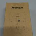 Addtam USB Wall Charger Surge Protector 5 Outlet Extender with 4 USB Charging Ports (1 USB C Outlet) 3 Sided 1800J Power Strip Multi Plug Outlets Wall Adapter Spaced for Home Travel Office ETL Listed (White)