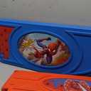 Delta Children - Marvel Spidey and His Amazing Friends 4-Piece Toddler Room-in-a-Box Set  Includes Sleep and Play Toddler Bed, Table, 1 Chair and Fabric Toy Box, Blue/Red