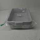Ggbin Plastic Dish Tubs, Commercial Bus Box/Wash Basin Tote Box, 3-Pack(Grey, 13L)