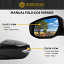 Dasbecan Left Driver Side Door Mirror Compatible with Nissan Altima 2013-2018 Heated with Turn Signal Indicator Power Glass Manual Folding Replaces 963743TH1A Black 6Pins