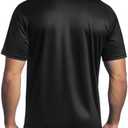 GearGlacier Instant Cooling Quick Dry Workout T-Shirt Men Undershirt Moisture Wicking Performance Running Comfort Tee (Black, M)