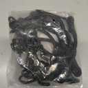 6'' Short Mini Heavy Duty Bungee Cords with 180 lbs Max Break Strength & Rust Resistant Steel Hooks, 8 Pcs Black Small Bungee Straps with Excellent UV Protection & 6mm Diameter, Perfect for Small Item