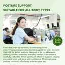 Posture Corrector for Women and Men, Invisible Full Back Support Brace with Enhanced Breathable Mesh, Shoulder Straightener for Back & Neck Pain Relief, Scoliosis & Posture Improvement, Medium (Black, M)