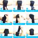 Forearm Guard & Elbow Brace ,Tennis Elbow Braces Guard for Tendonitis and Tennis,Golfers Adjustable Straps and Compression Pad for Men and Women,Elbow Support Relief (Classic Black)