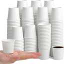 1000 Pcs 1 oz Mini Coffee Cups Disposable Espresso PaperMedicine Cups for Travel PicnicBathroom Mouthwash MugsBarbecue PartyClassic Style