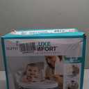 Ingenuity by Summer Unisex Deluxe Comfort Folding Booster Seat with Feeding Tray, Chair Straps Secure Booster, and Removable Seat Pad, Grey (6 Month - 3 Year, Teal)