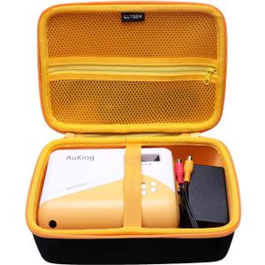 LTGEM Hard Travel Carrying Case for AuKing Mini Projector 2025/2024/2023 Upgraded and Most Mini Projectors, Case Only(Inside: 9.2"x6.2"x2.4")