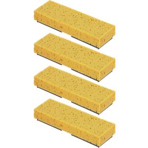 Sponge Mop Refill for Superio Mop 871 Only 9"x3" Screws: 6.5" Apart, 4 Pack