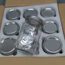 WELLIFE Wide Mouth Mason Jars, 9 Pack Mason Jars 32 oz for Pickling, Canning, Fermenting and Food Storage, Microwave & Dishwasher Safe