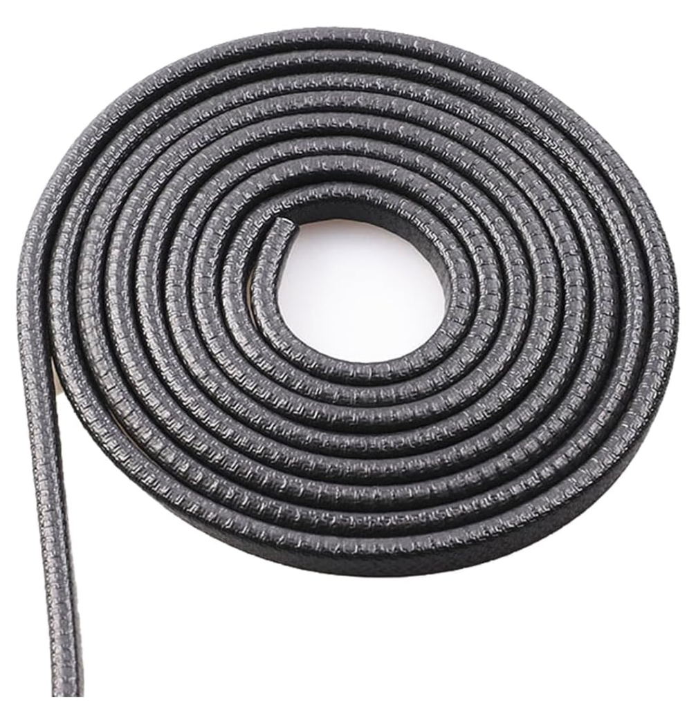 Tioollev Car Door Edge Guards, 16Ft Rubber Seal Car Door Edge Trim, U Shape Door Edge Protector Guard, Aluminum Weather Proofing Automotive Door Edge Molding Protection for Most Car (Black)