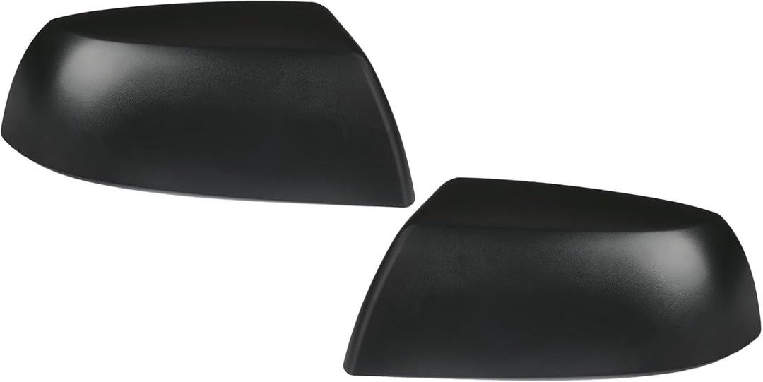 Osompar Textured Black Outer Rear View Mirror Cover Cap Front Driver Passeger Side for Toyota Tundra 2007-2021 Toyota Sequoia Replaces 87945-0C020 87915-0C040