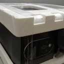 Portable Nugget Ice Maker Countertop, Self-Dispensing Pebble Ice Maker, 44 lbs/Day Soft Chewable Pellet Ice Machine for Home, Kitchen, Bar, Single Button Operation, Compact Design Ice Making Machine (Black)