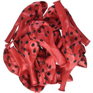 Qualatex Polka Dots Balloons (11", Red with Black Dots)