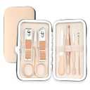 Manicure Set, Nail Clipper Kit, Nail Clipper Set, Nail Care Kit, 8 In 1 Professional Manicure Kit Personal Care, Stainless Steel Facial Pedicure Care Tools, Grooming Kit for Women Men Rose Gold