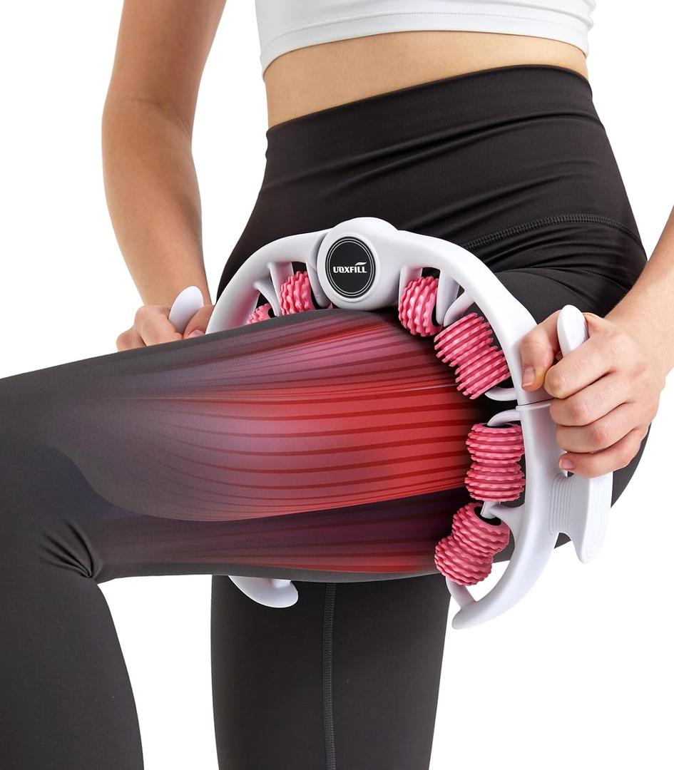 Uoxfill Cellulite massage tool | 360removable cellulite remover for legs & Lymphatic Drainage Massager | Fascia Blaster for Contoured & Smoother Skin,Tool for Sore Arms, Legs, Stomach & Buttocks Pink
