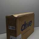 Drive Medical RTL12202KDR Shower Chair with Back, Adjustable Stool with Suction Feet, Shower Seat for Inside Shower or Tub, Bathroom Bench Bath Chair for Elderly and Disabled, 300 LB Weight Cap, Grey