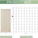 Tulle Backdrop Curtain with Lights String 10FT X 8FT Champagne Sheer Tulle Backdrop Curtains for Wedding Birthday Party Reception Photo Booth Background Decorations (2 Panels 5x8FT)