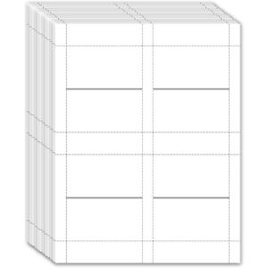 Mr-Label 100 Printable Blank Place Cards, 2"x3.5" Small Tent Cards, 230GSM Matt White Micro-perforated Cardstock for Table Cards