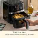 Cuisinart Air Fryer, 2.6-Quart Compact Basket Fryer with 3 Cooking Functions to Air Fry, Roast, and Bake, 3 Airfryer Presets, Dishwasher-Safe Parts, AIR-80, Stainless Steel & Black